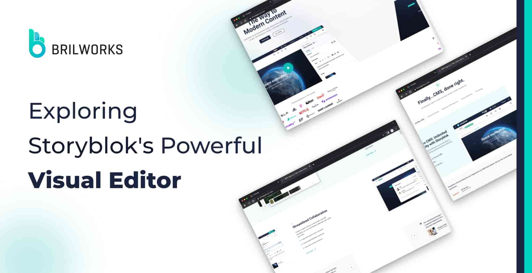 Banner-Storyblok visual editor